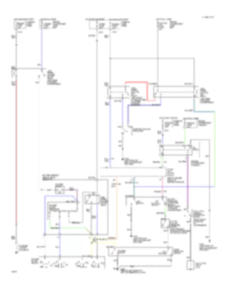 2.0L, Электросхема кондиционера A/C для Ford Probe GT 1995