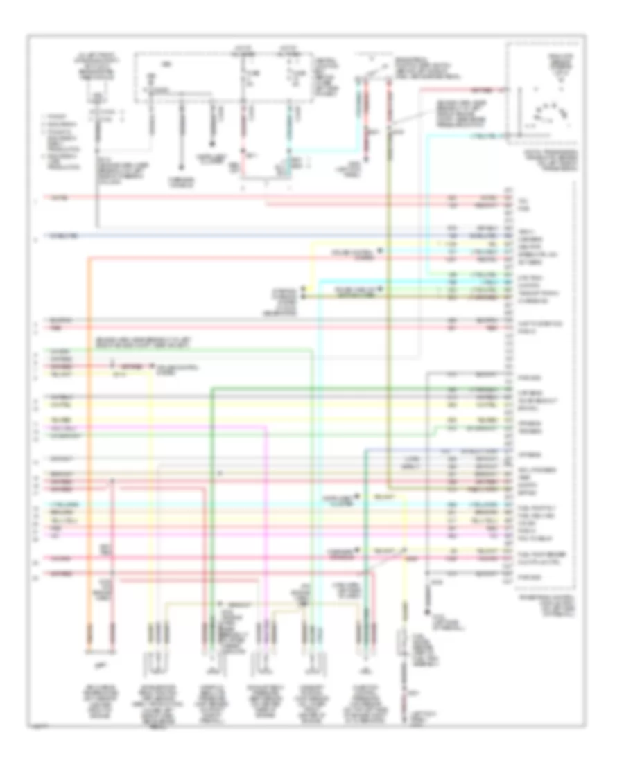 7.3L DI Turbo Diesel, Engine Performance Wiring Diagram, Federal (4 of 4) for Ford F550 Super Duty 2001