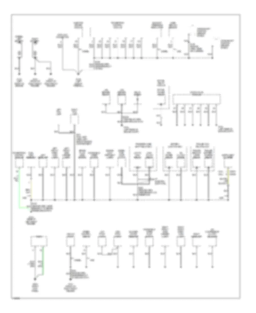 Ground Distribution Wiring Diagram 1 of 3 for Ford F550 Super Duty 2001
