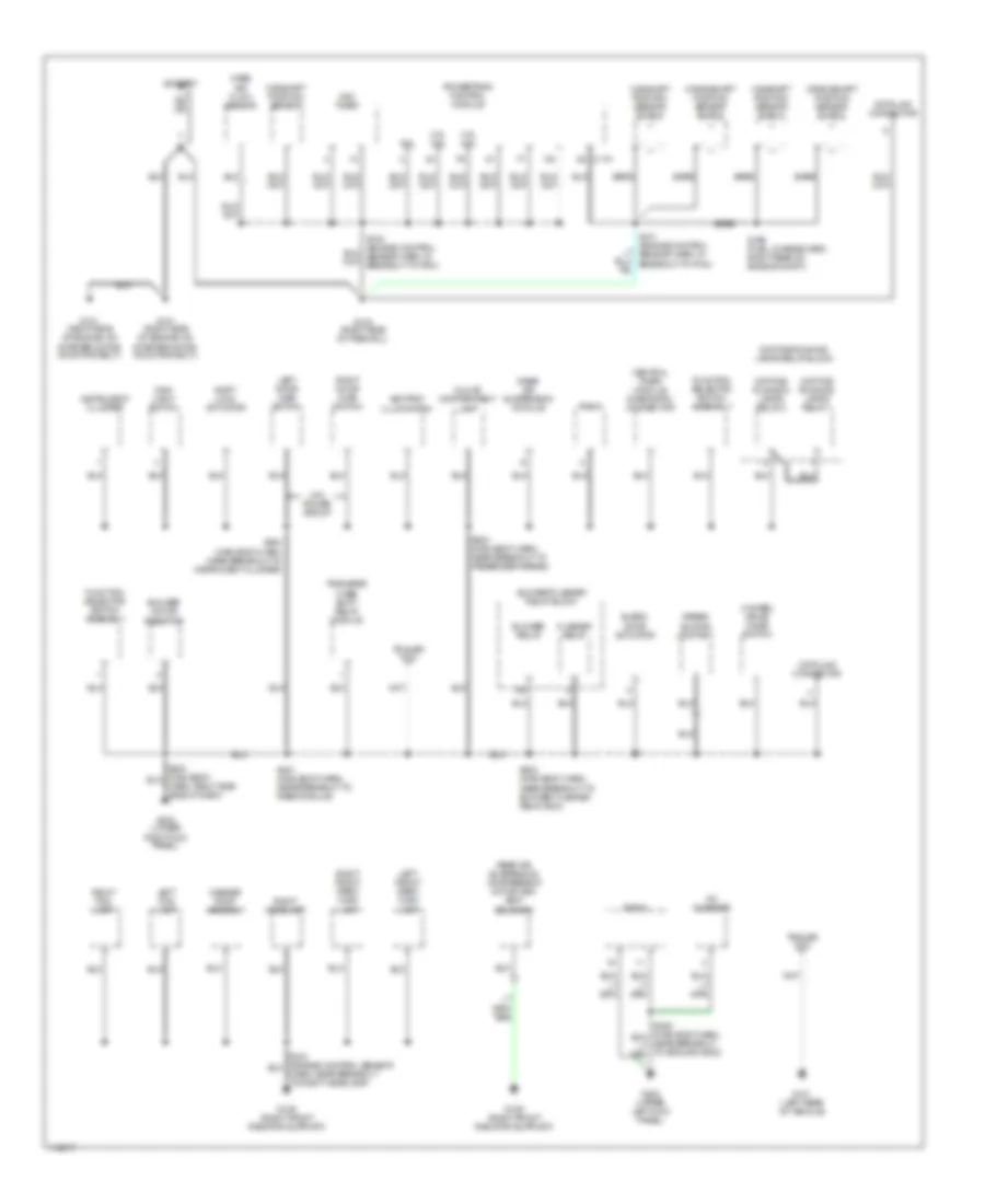 Ground Distribution Wiring Diagram 1 of 3 for Ford Pickup F150 1999