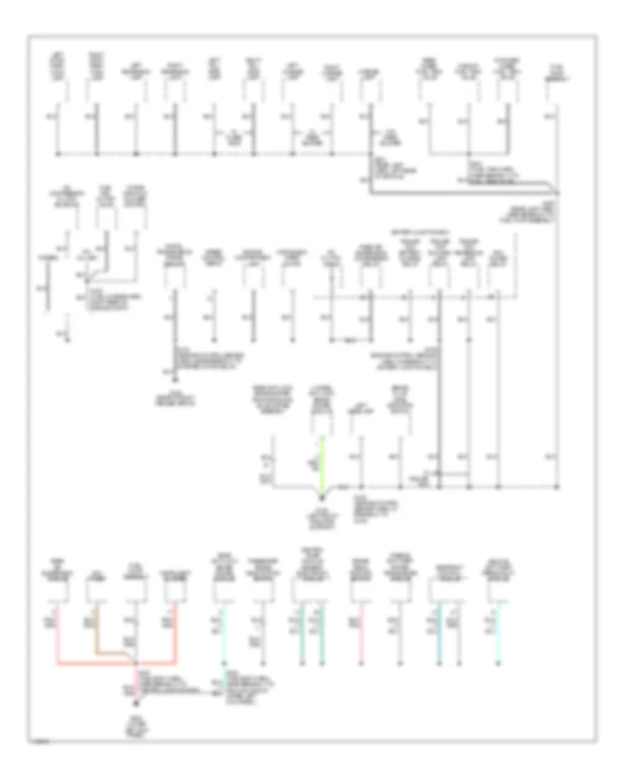 Ground Distribution Wiring Diagram (2 of 3) for Ford Pickup F150 1999