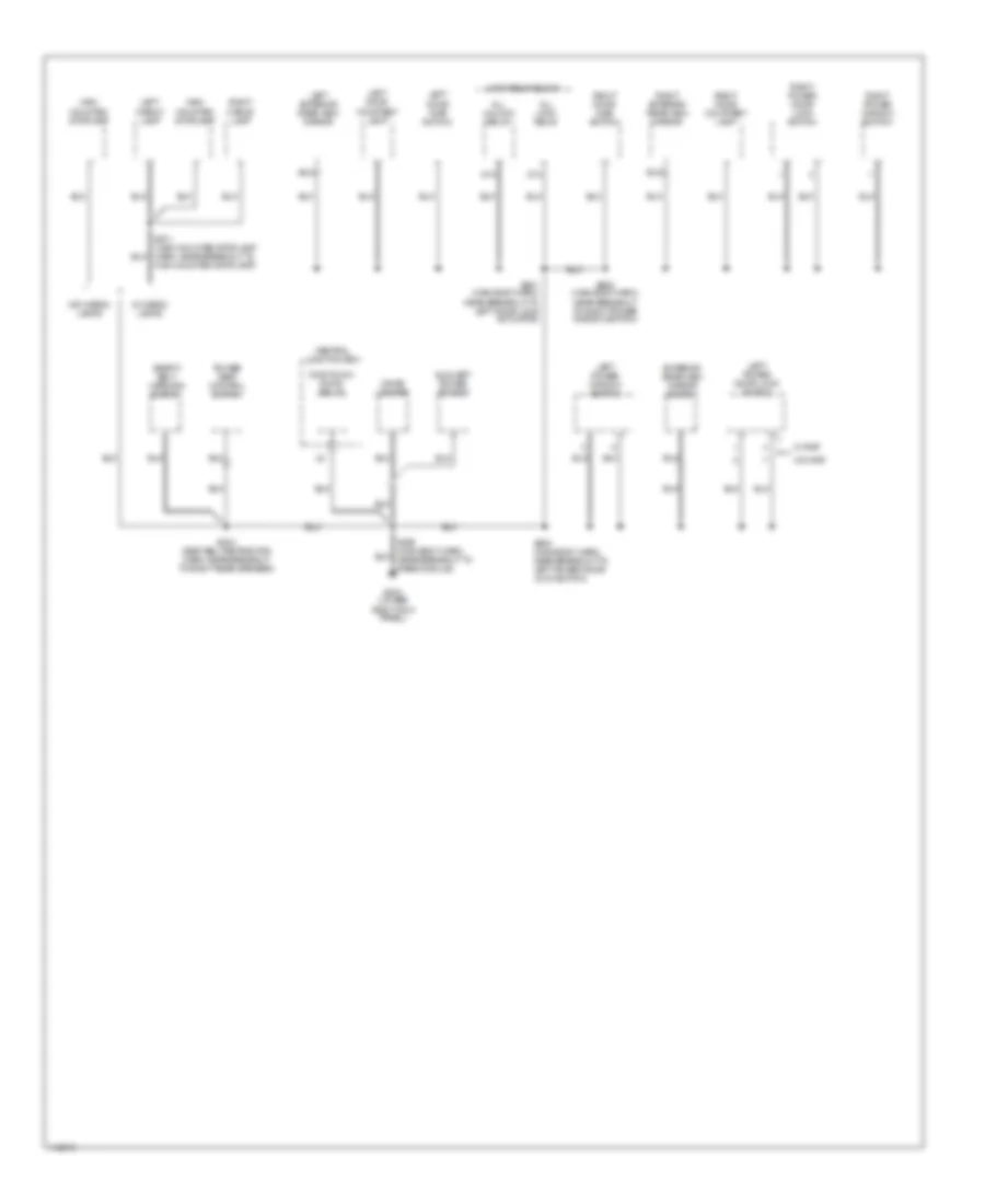 Ground Distribution Wiring Diagram 3 of 3 for Ford Pickup F150 1999