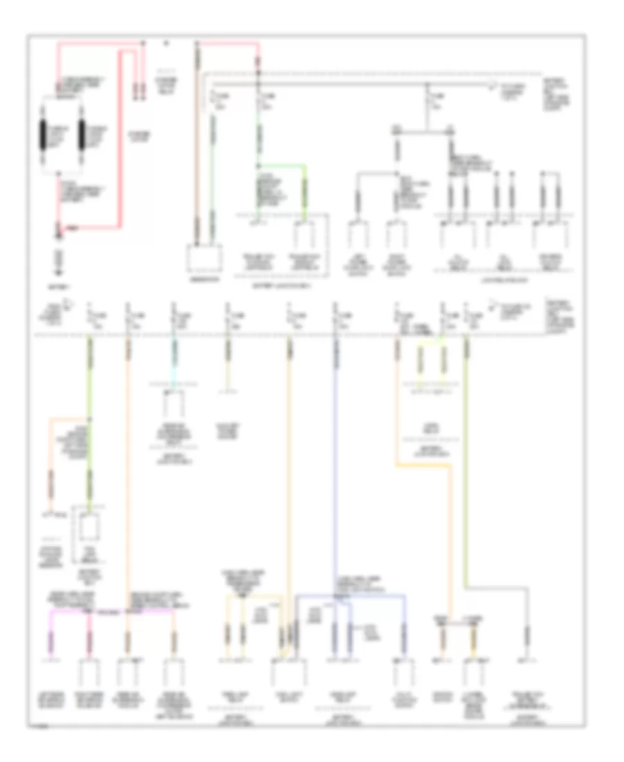 Power Distribution Wiring Diagram 1 of 4 for Ford Pickup F150 1999