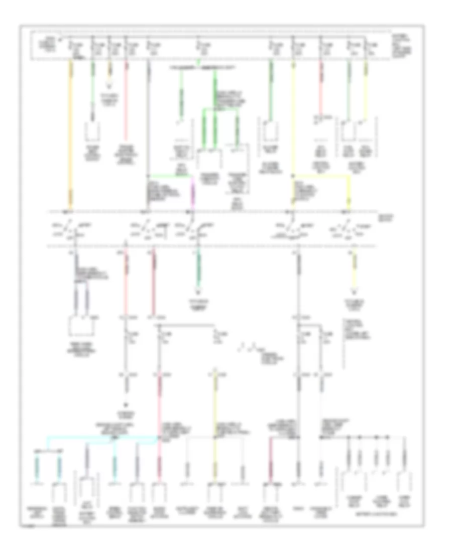 Power Distribution Wiring Diagram 2 of 4 for Ford Pickup F150 1999