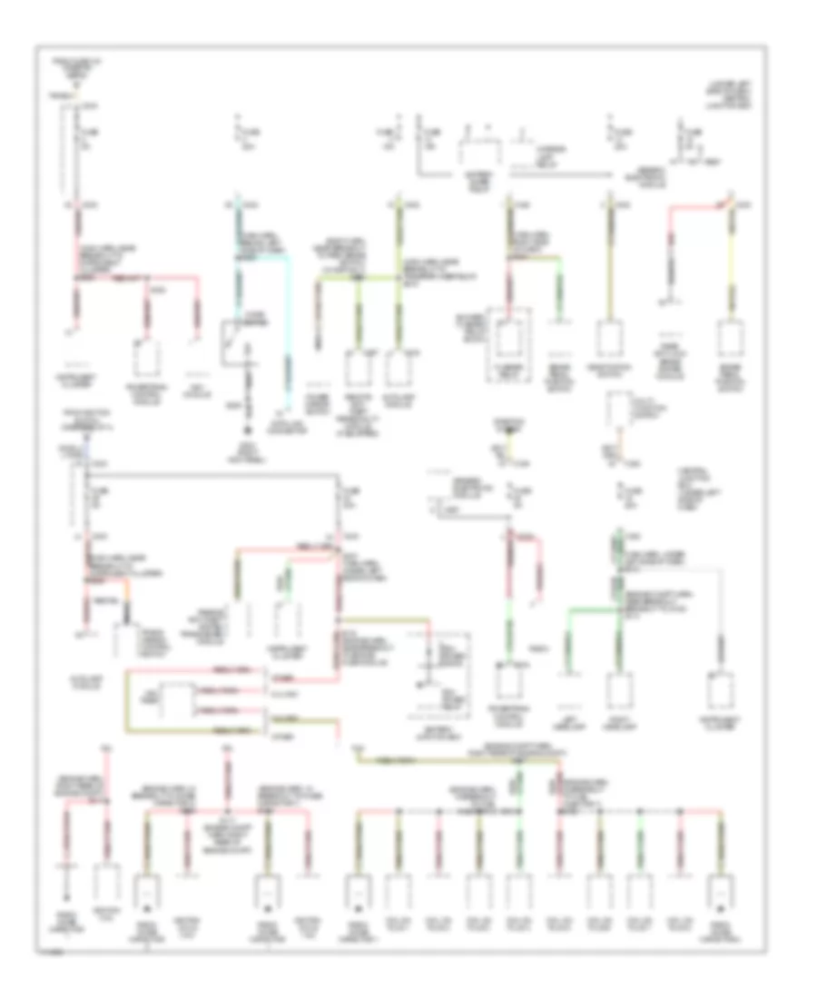 Power Distribution Wiring Diagram 3 of 4 for Ford Pickup F150 1999