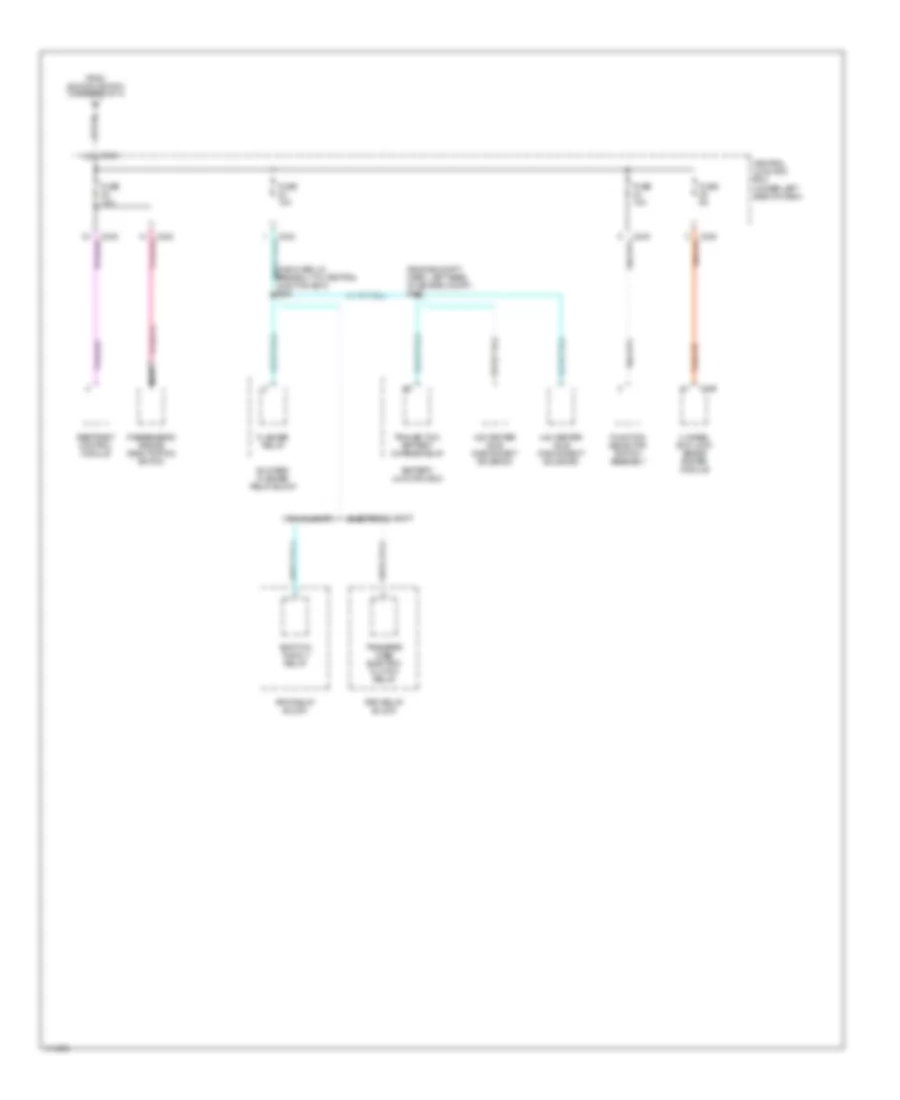 Power Distribution Wiring Diagram 4 of 4 for Ford Pickup F150 1999