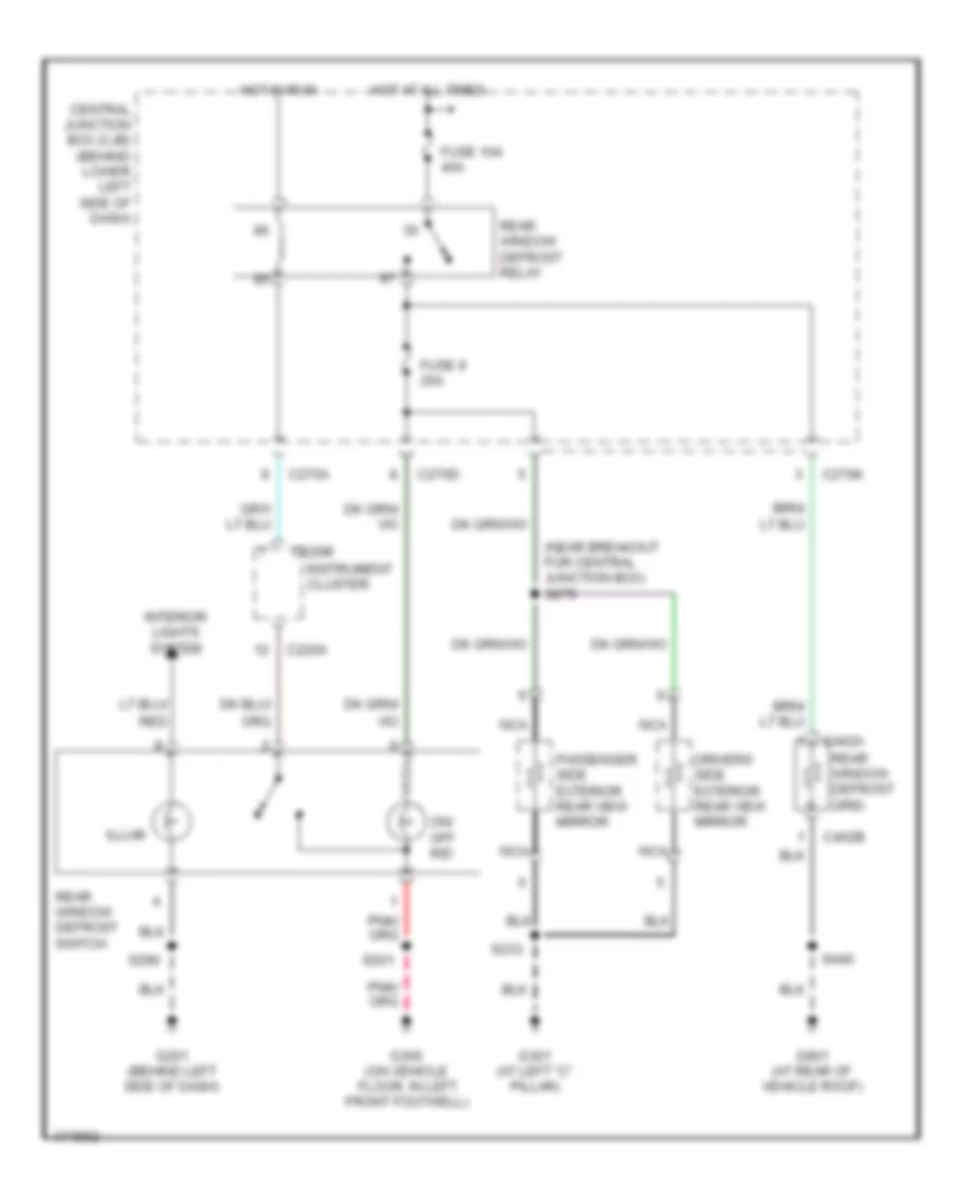 Defoggers Wiring Diagram for Ford Excursion 2003
