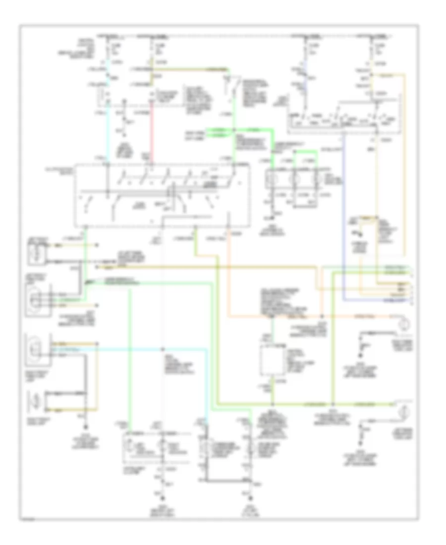 Exterior Lamps Wiring Diagram 1 of 2 for Ford Excursion 2003