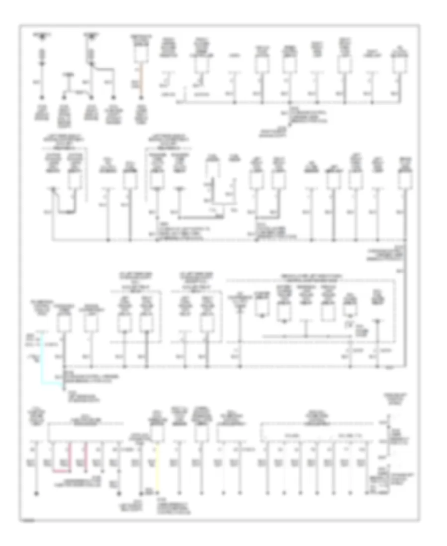 Ground Distribution Wiring Diagram 1 of 4 for Ford Excursion 2003