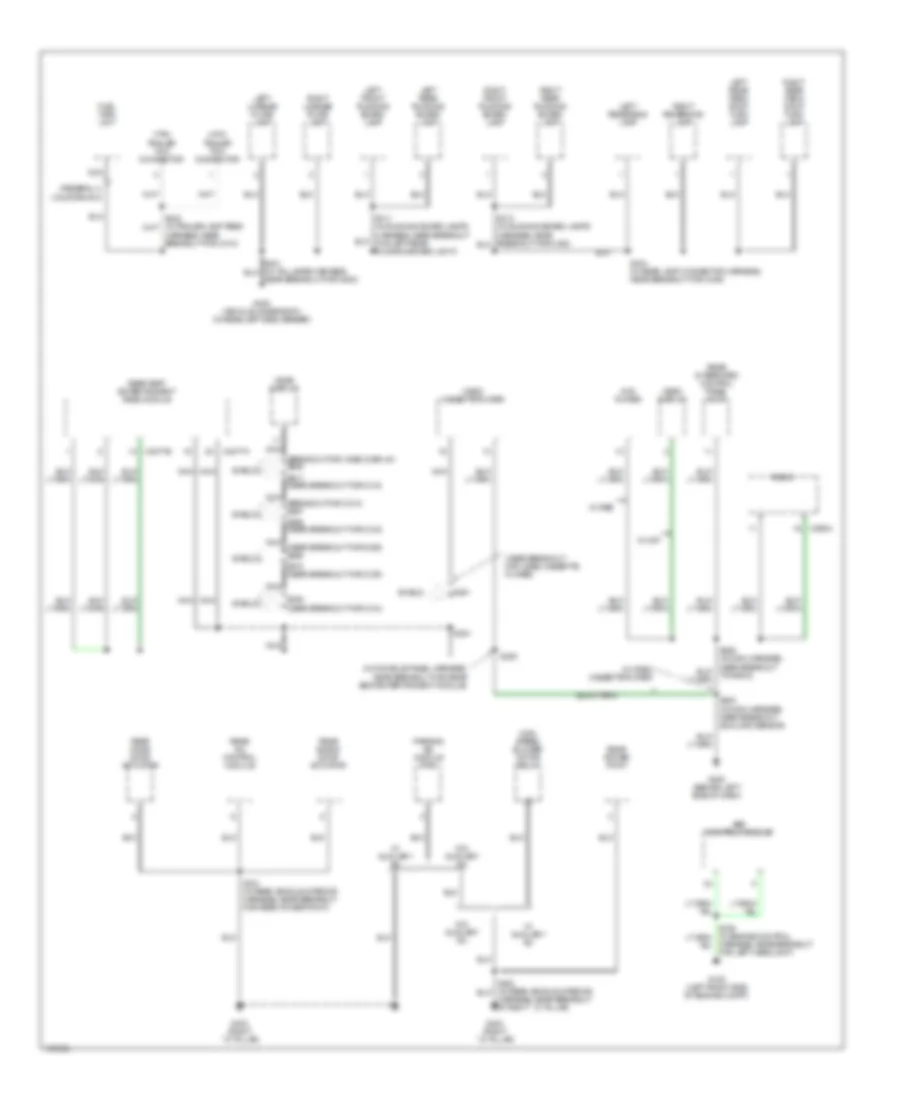 Ground Distribution Wiring Diagram 3 of 4 for Ford Excursion 2003
