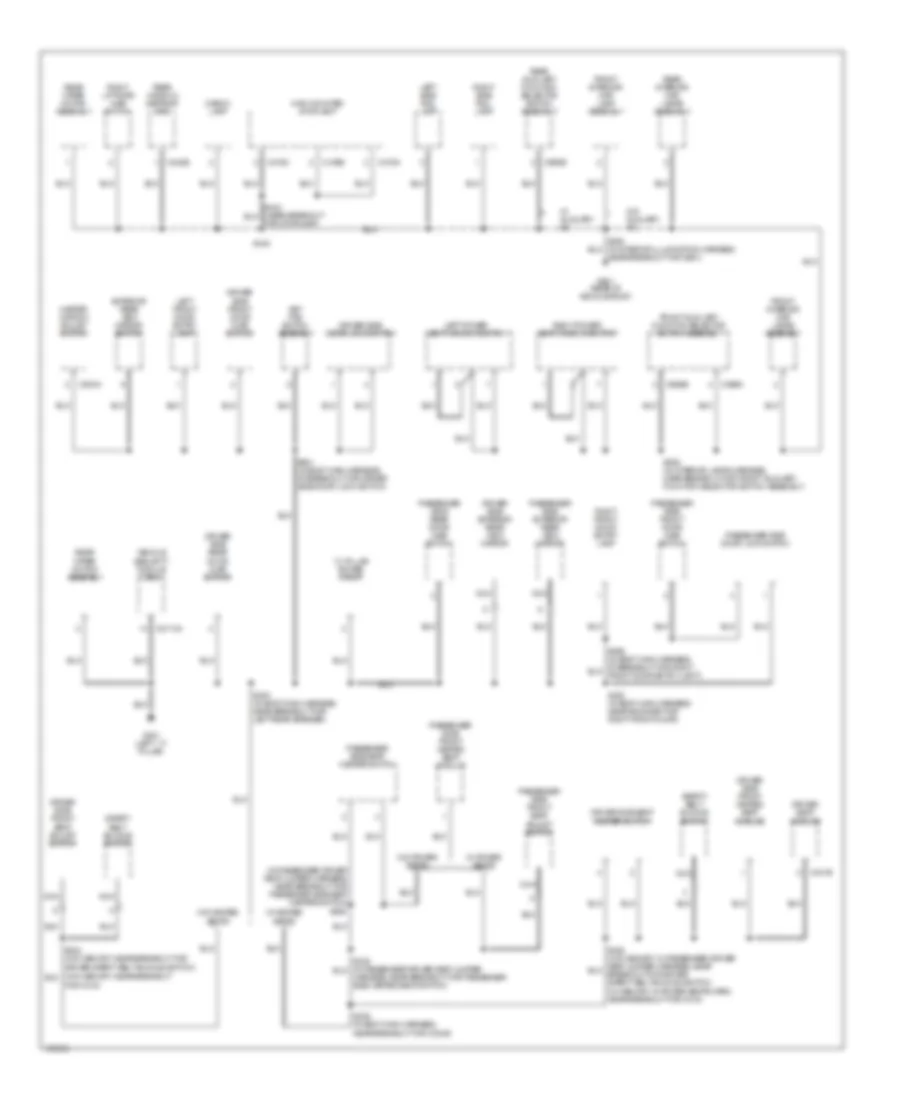 Ground Distribution Wiring Diagram (4 of 4) for Ford Excursion 2003