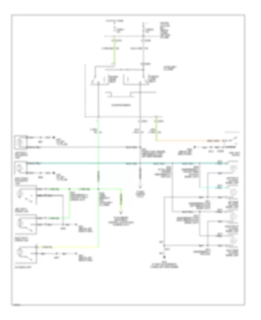 Courtesy Lamps Wiring Diagram 1 of 2 for Ford Excursion 2003