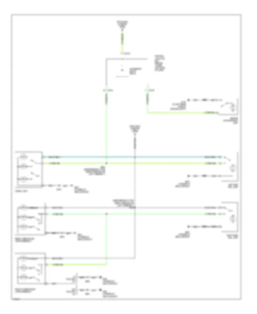 Courtesy Lamps Wiring Diagram 2 of 2 for Ford Excursion 2003