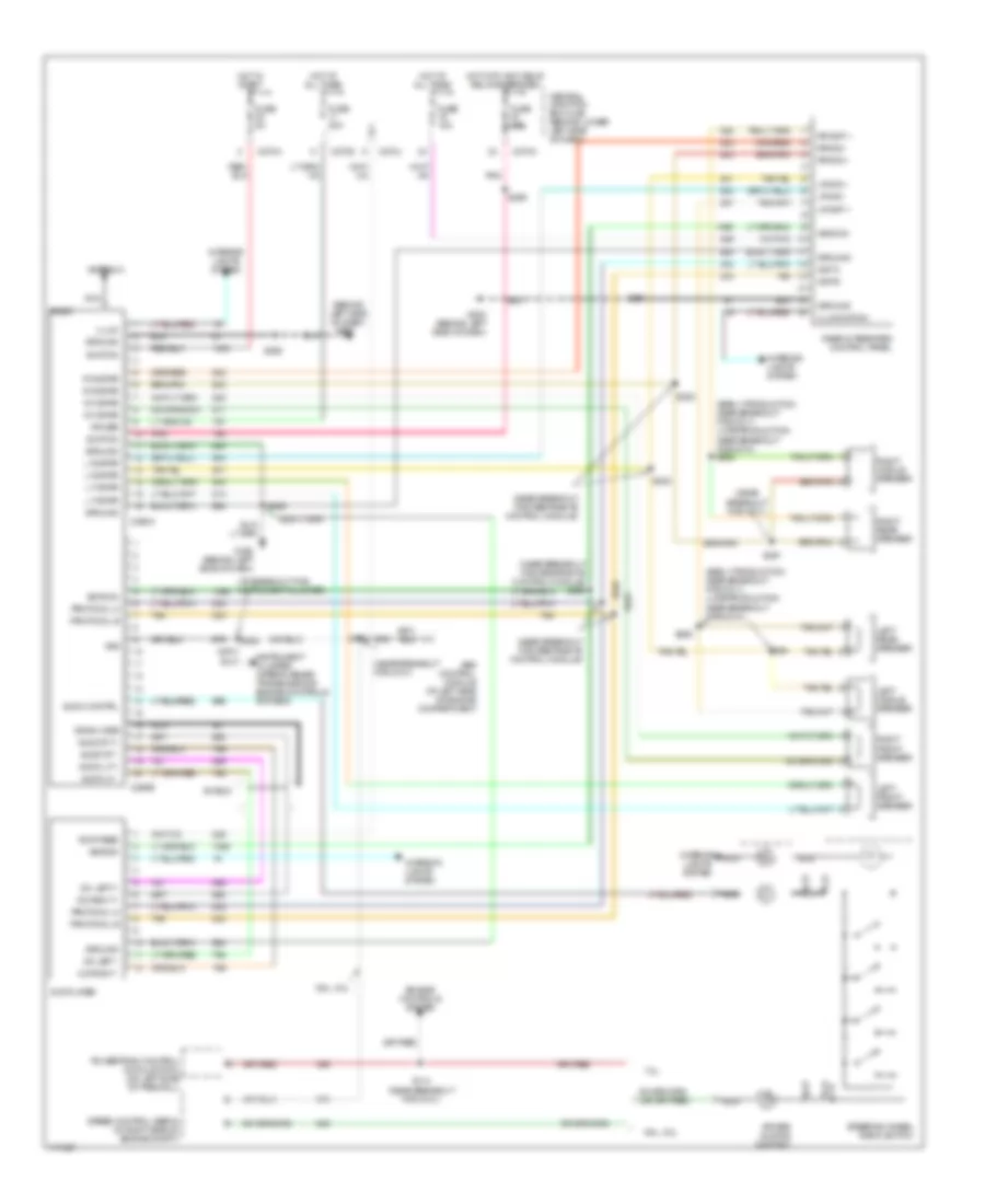 Premium Sound Radio Wiring Diagram, with DVD for Ford Excursion 2003