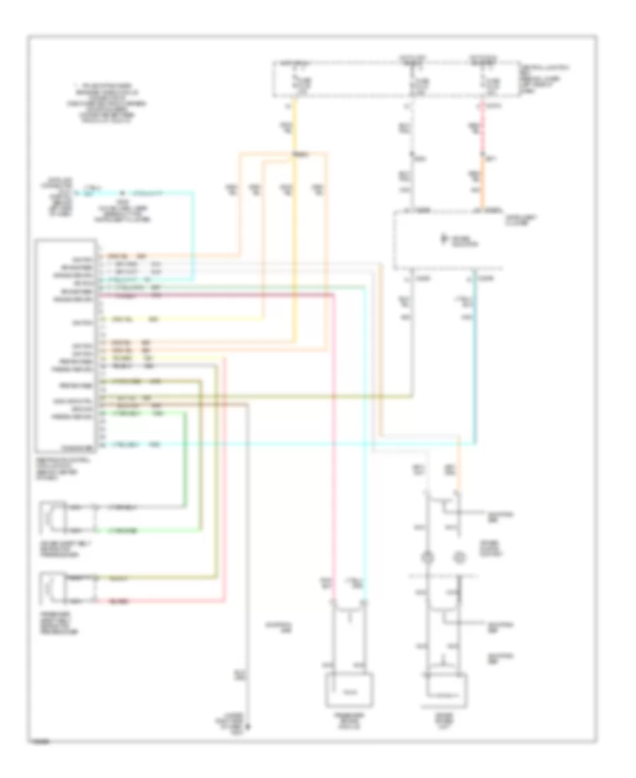 Supplemental Restraints Wiring Diagram for Ford Excursion 2003