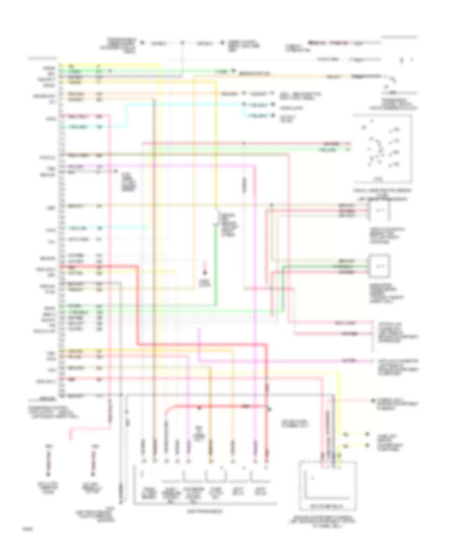 7 3L Diesel Transmission Wiring Diagram for Ford Pickup F350 1993