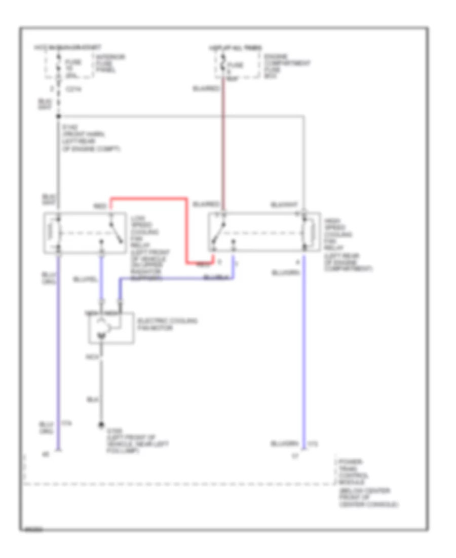 2 0L Cooling Fan Wiring Diagram for Ford Probe 1997