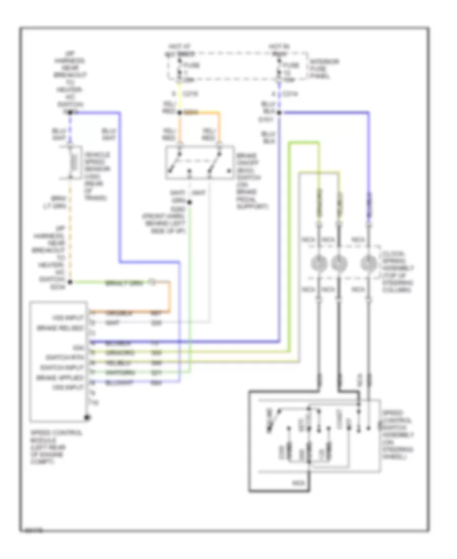 2 0L Cruise Control Wiring Diagram A T for Ford Probe 1997