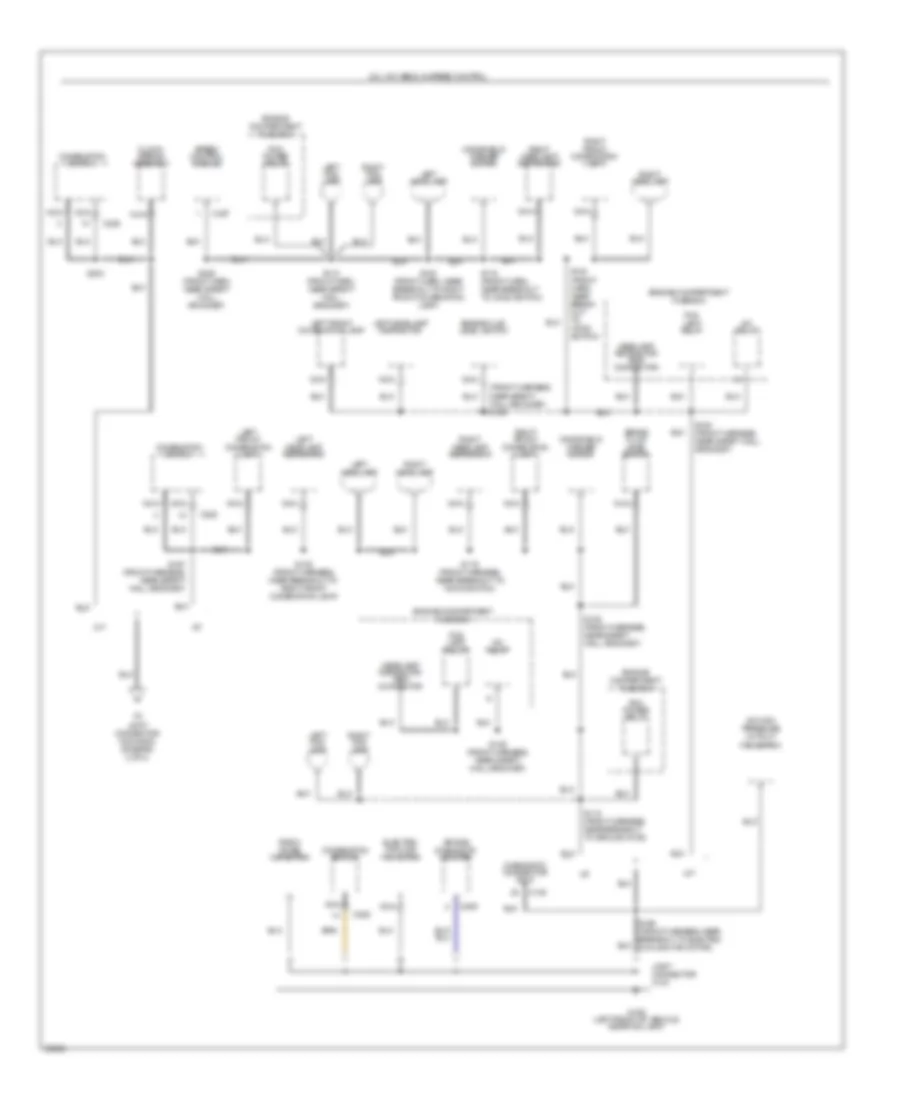 Ground Distribution Wiring Diagram 1 of 4 for Ford Probe 1997