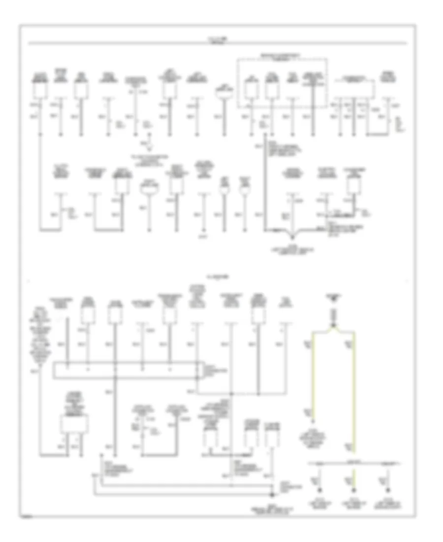 Ground Distribution Wiring Diagram (2 of 4) for Ford Probe 1997