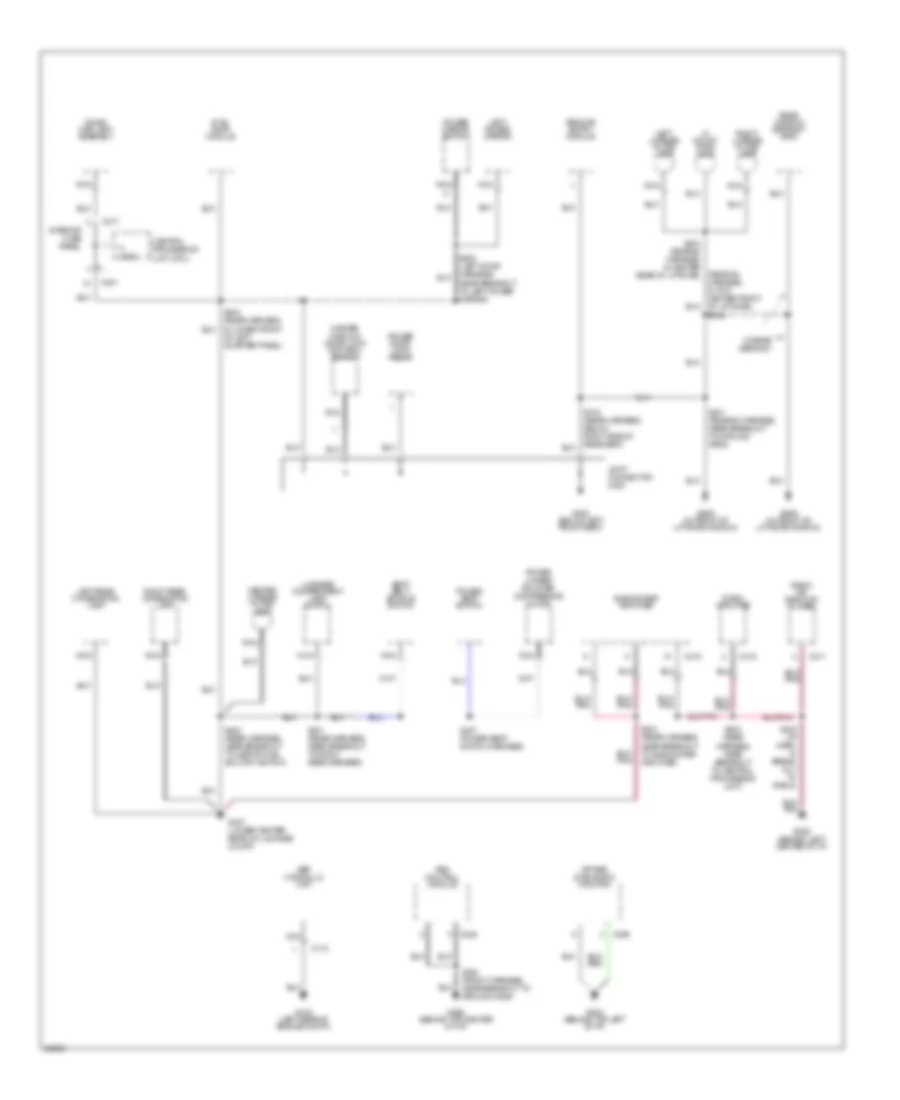 Ground Distribution Wiring Diagram 4 of 4 for Ford Probe 1997