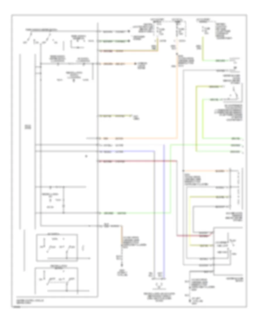 2.0L, Manual AC Wiring Diagram, Except SVT (1 of 2) for Ford Focus LX 2004
