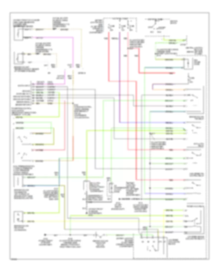 2.0L, Manual AC Wiring Diagram, Except SVT (2 of 2) for Ford Focus LX 2004