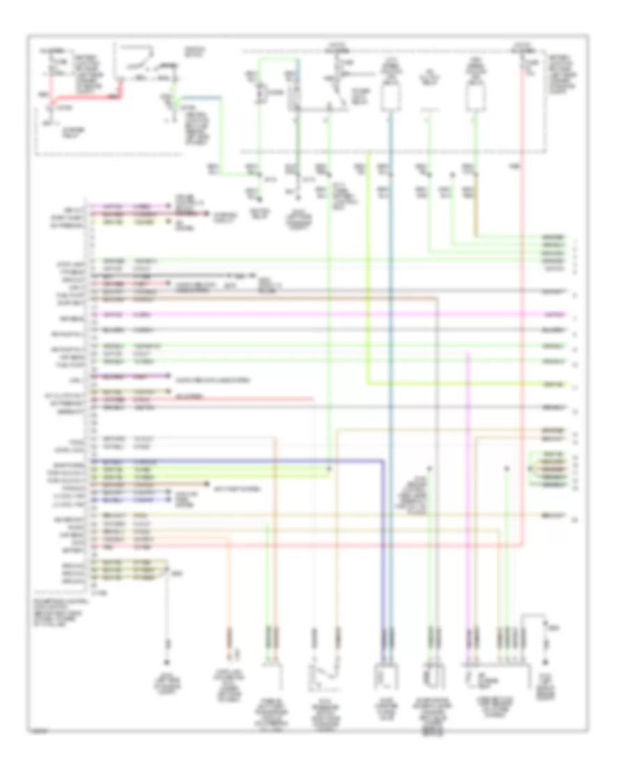 2.3L, Engine Performance Wiring Diagram (1 of 4) for Ford Focus LX 2004