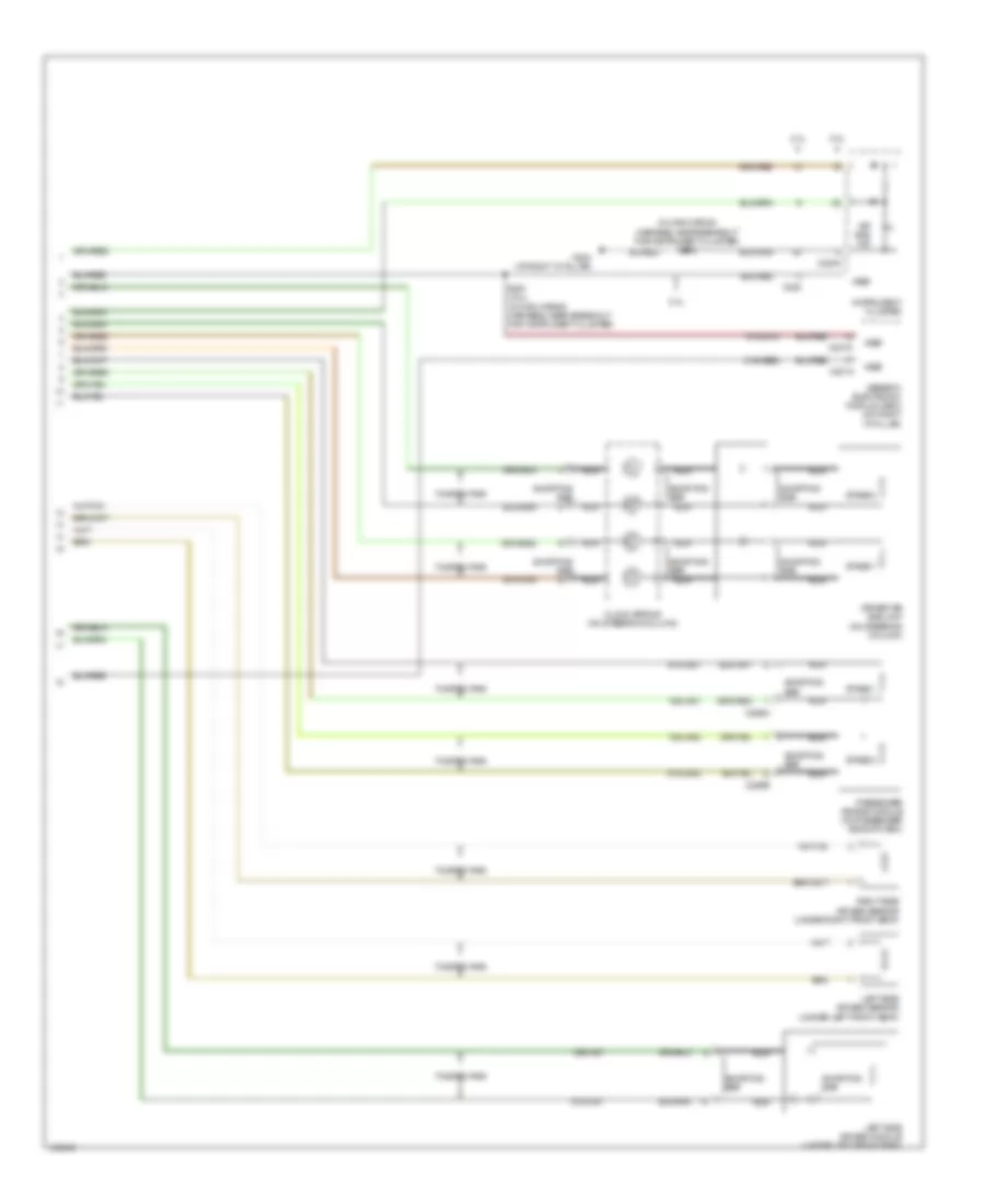 Supplemental Restraints Wiring Diagram 1 of 2 for Ford Focus LX 2004