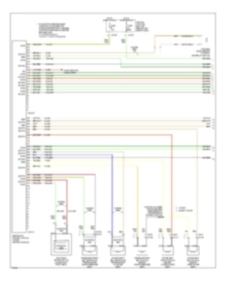 Supplemental Restraints Wiring Diagram (2 of 2) for Ford Focus LX 2004