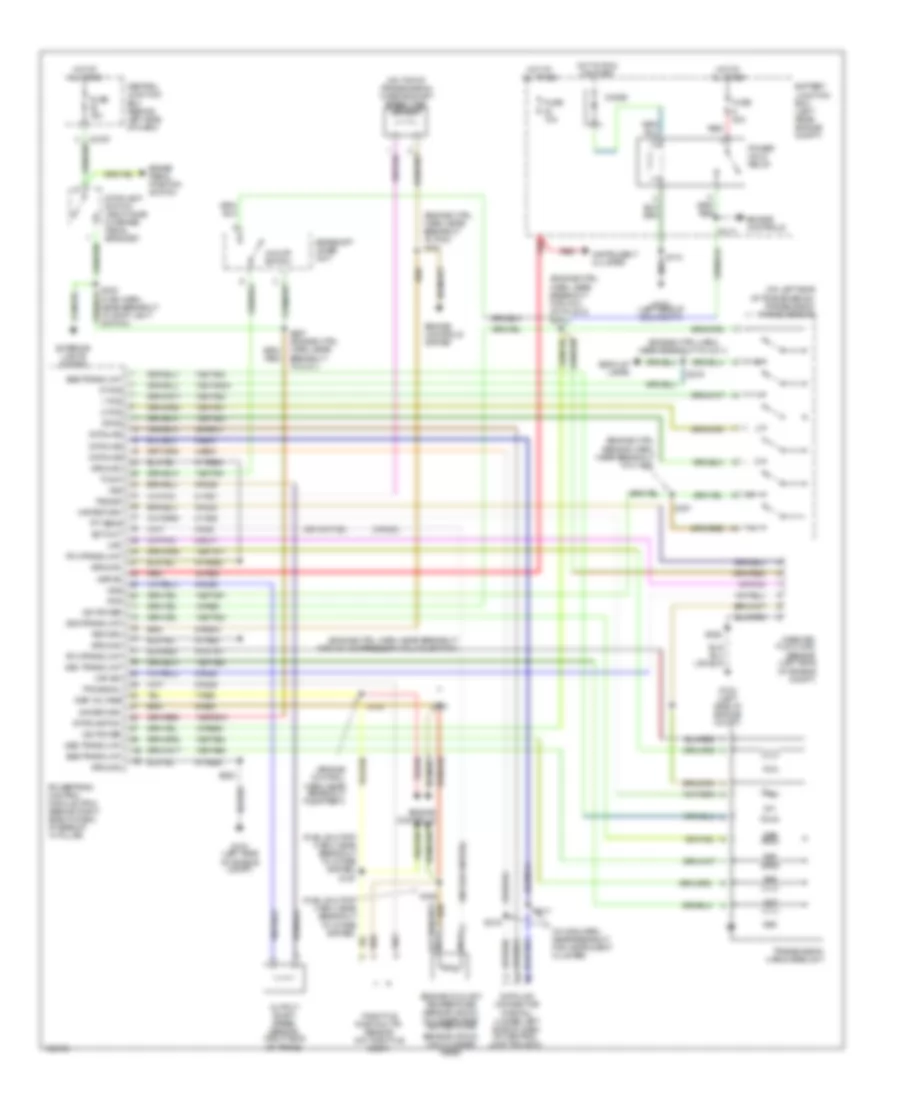 2.0L SOHC, AT Wiring Diagram for Ford Focus LX 2004