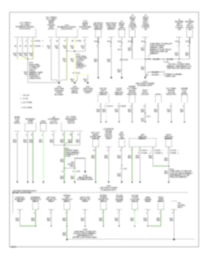 Ground Distribution Wiring Diagram 1 of 6 for Ford Explorer Limited 2014