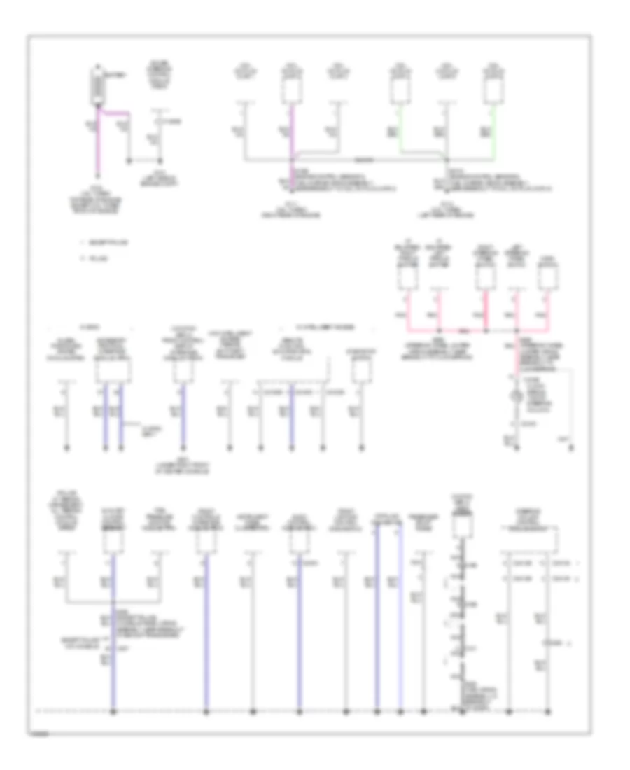 Ground Distribution Wiring Diagram 2 of 6 for Ford Explorer Limited 2014