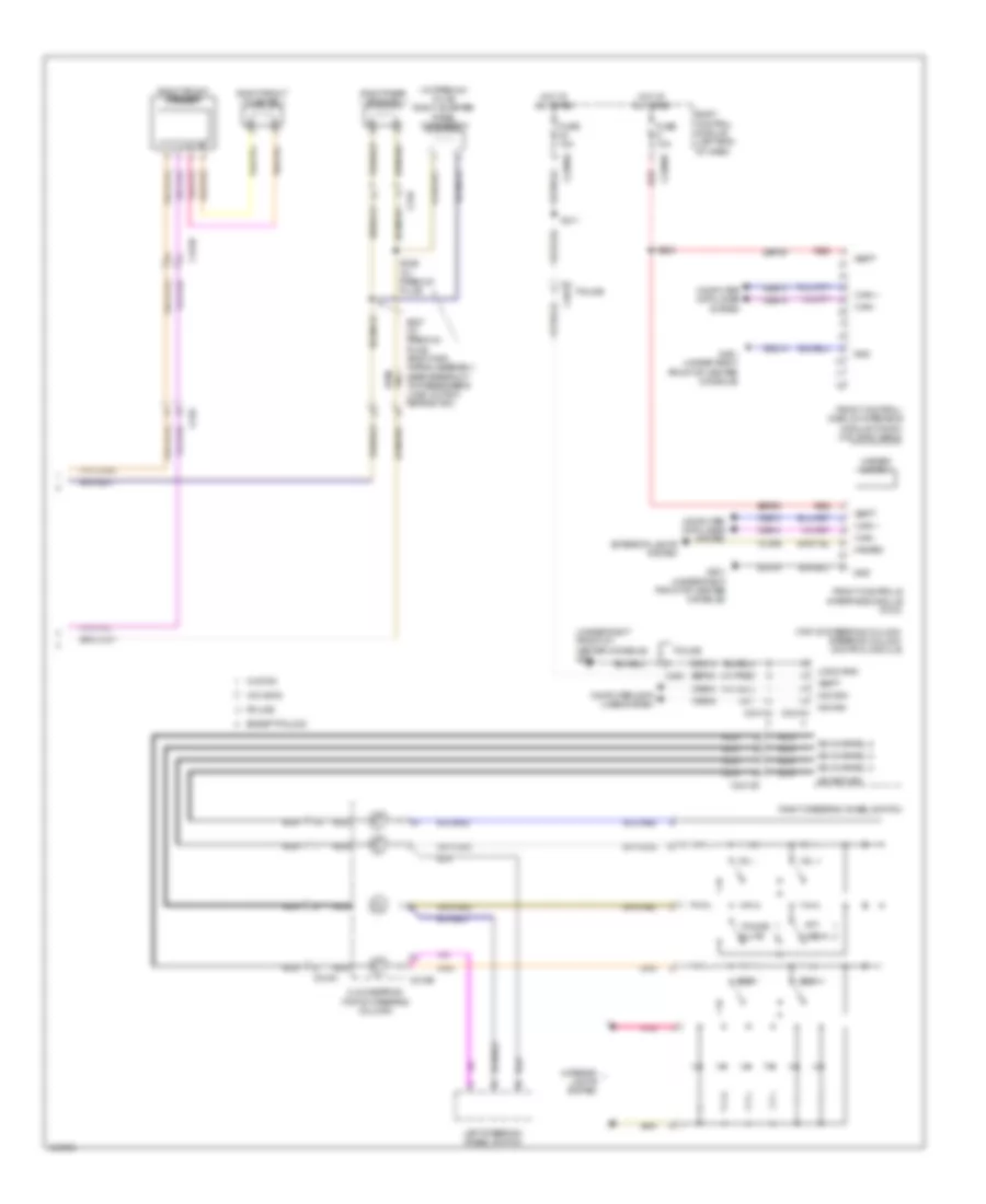 Navigation Wiring Diagram, without Sony (2 of 2) for Ford Explorer Limited 2014