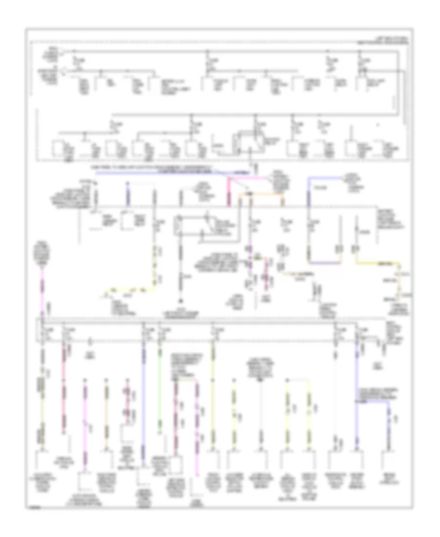 Power Distribution Wiring Diagram 5 of 5 for Ford Explorer Limited 2014