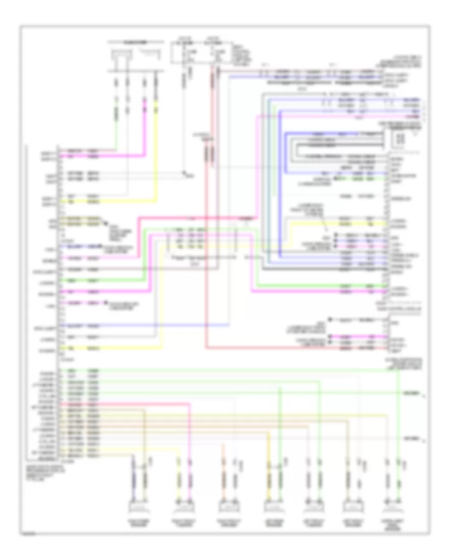 SONY Radio Wiring Diagram (1 of 2) for Ford Explorer Limited 2014