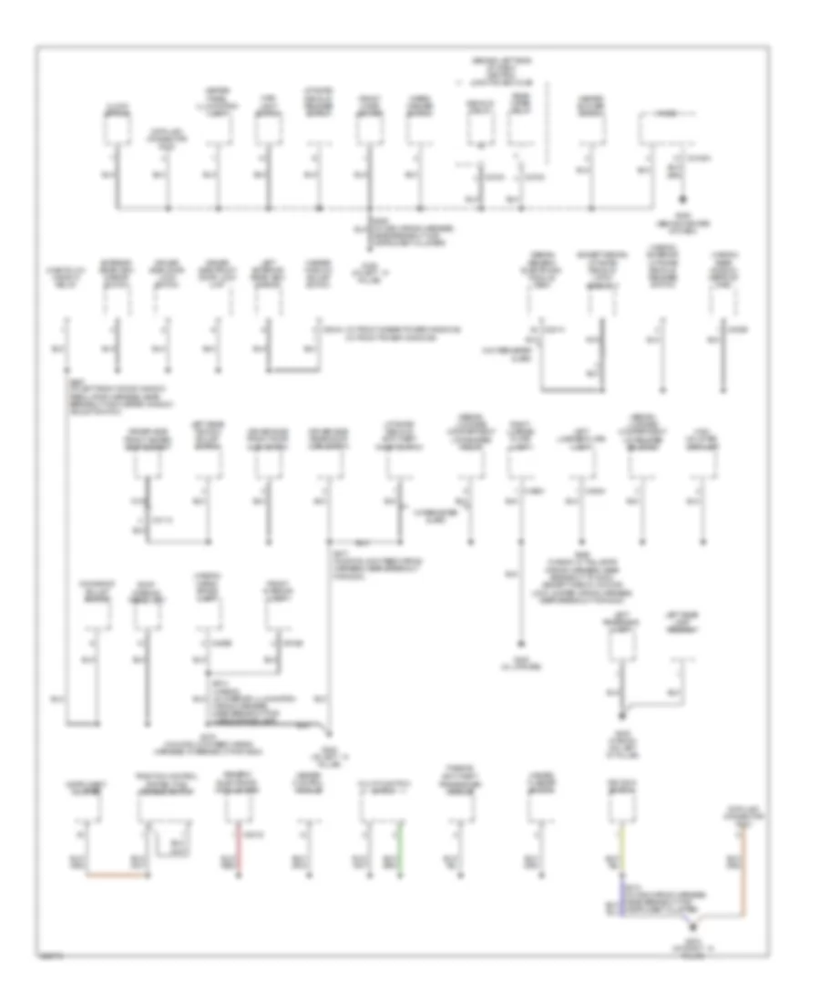 Ground Distribution Wiring Diagram 2 of 3 for Ford Focus ZX3 S 2005