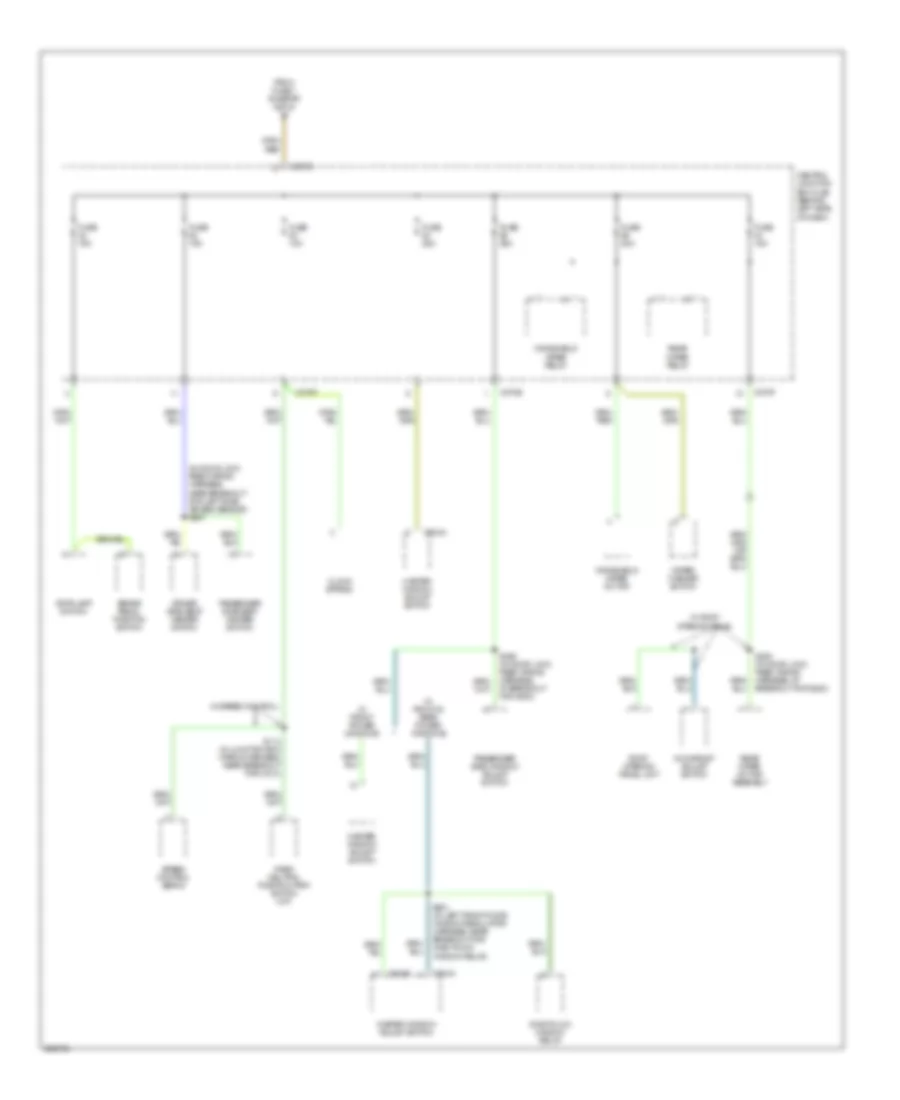 Power Distribution Wiring Diagram 4 of 4 for Ford Focus ZX3 S 2005