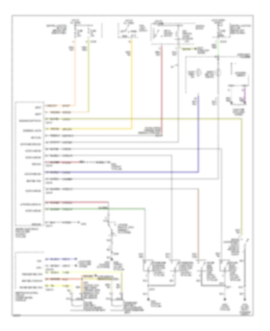 Warning Systems Wiring Diagram for Ford Focus ZX3 S 2005