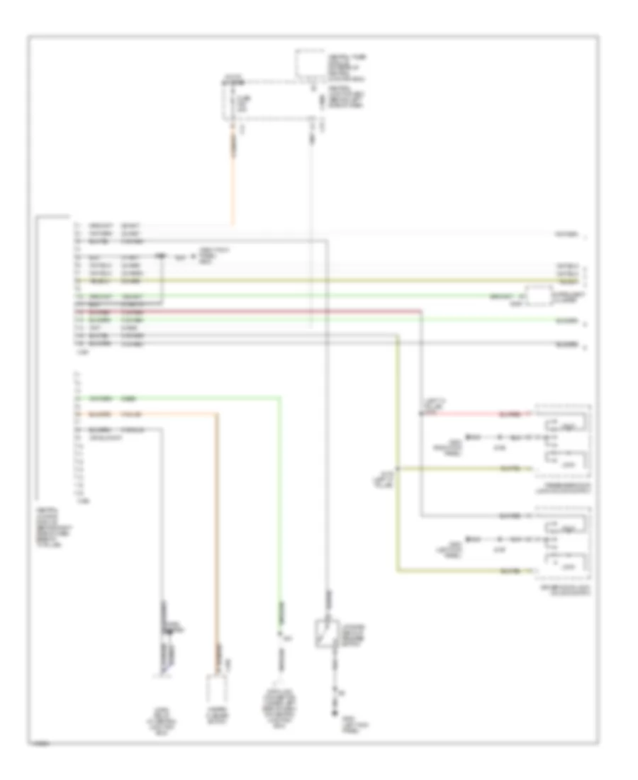 Power Door Lock Wiring Diagram without Anti theft 1 of 2 for Ford Focus LX 2001