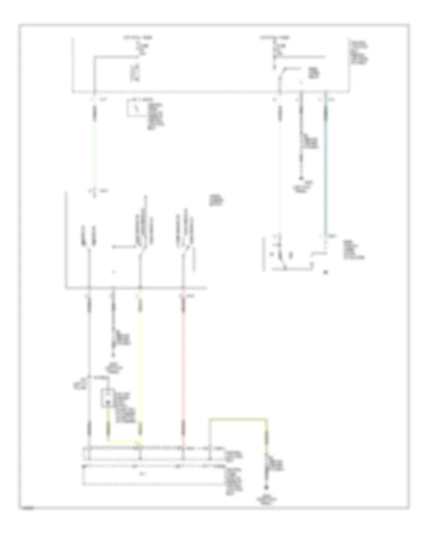 Rear Washer Wiper Wiring Diagram for Ford Focus LX 2001