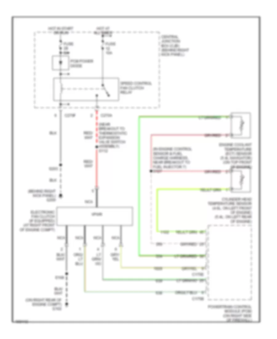 Cooling Fan Wiring Diagram for Ford Expedition 2003
