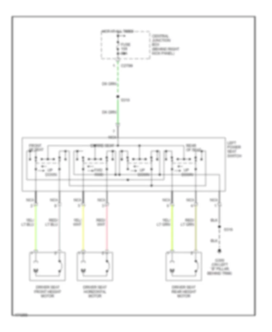 Driver Power Seat Wiring Diagram for Ford Expedition 2003
