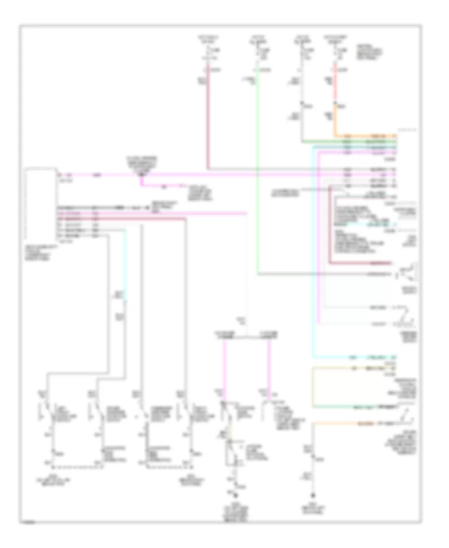 Warning Systems Wiring Diagram for Ford Expedition 2003