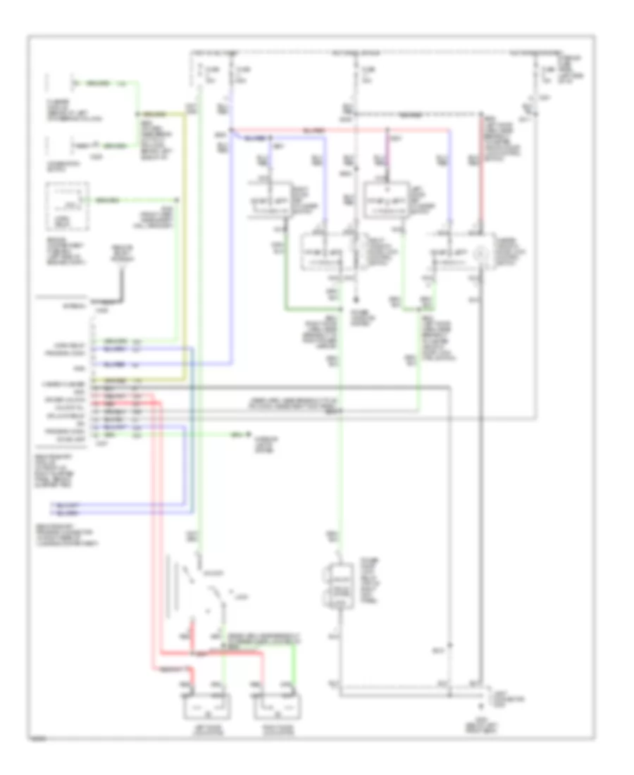 Keyless Entry Wiring Diagram for Ford Probe GT 1997