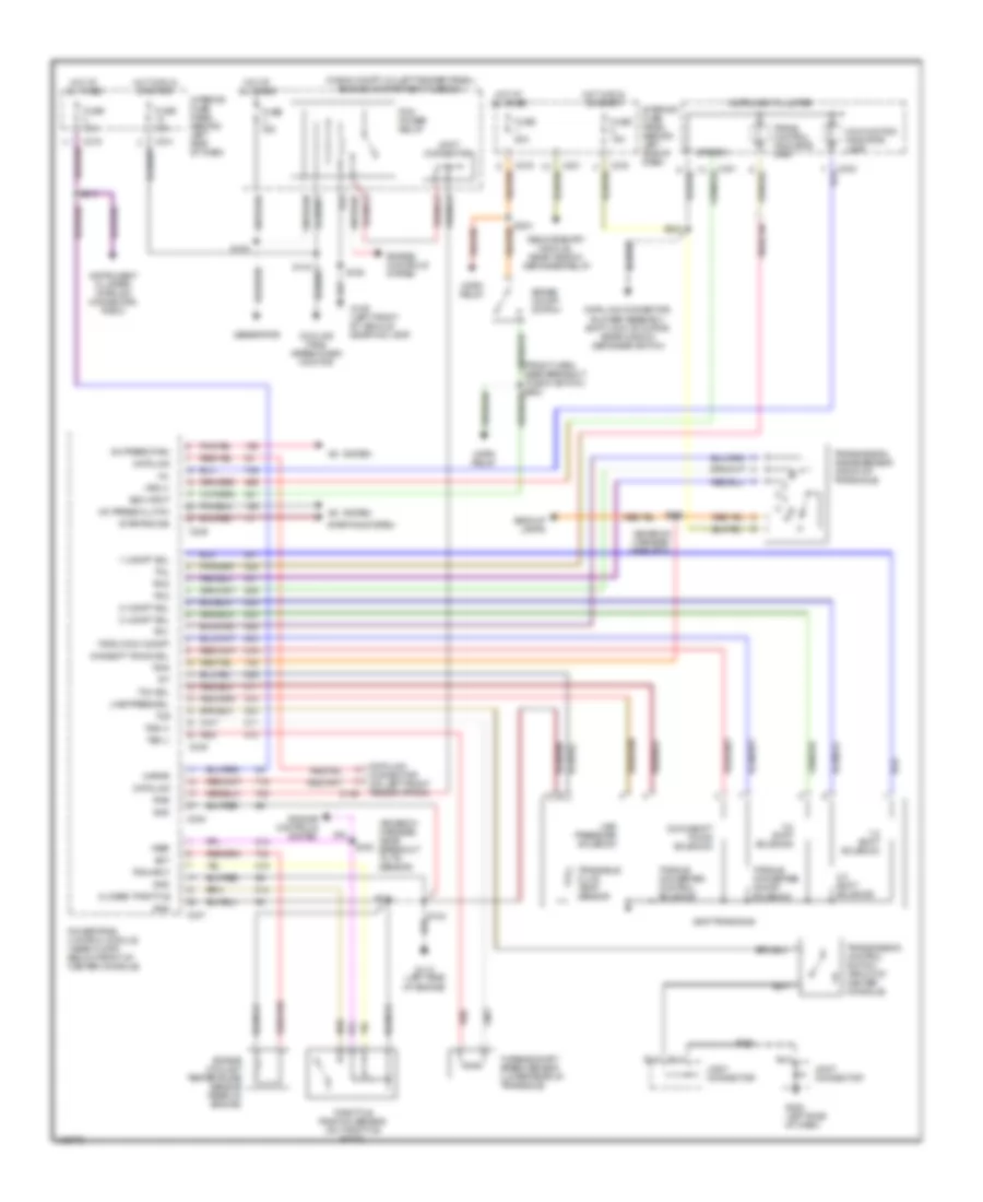 2.5L, Transmission Wiring Diagram for Ford Probe GT 1997