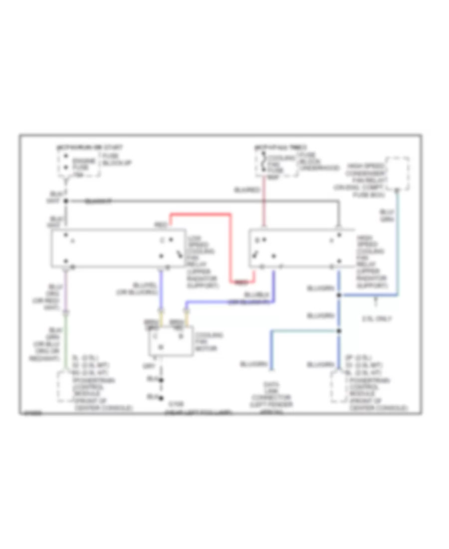 Cooling Fan Wiring Diagram for Ford Probe 1993
