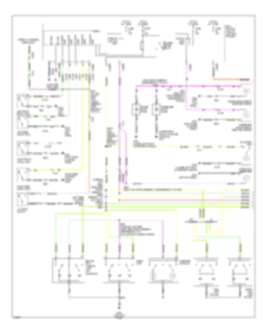 Courtesy Lamps Wiring Diagram 1 of 2 for Ford Explorer Sport 2014