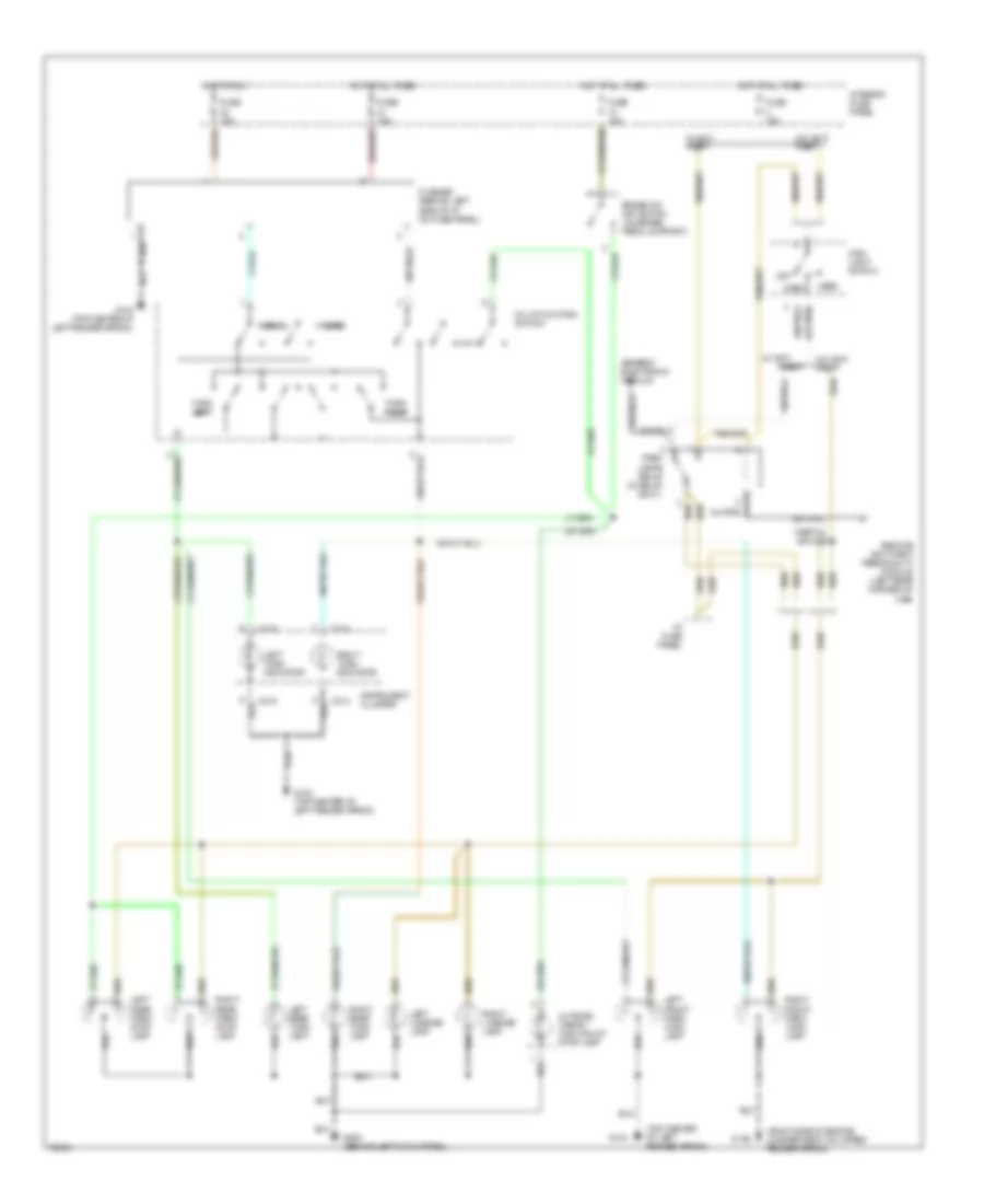 Exterior Lamps Wiring Diagram for Ford Ranger 1995