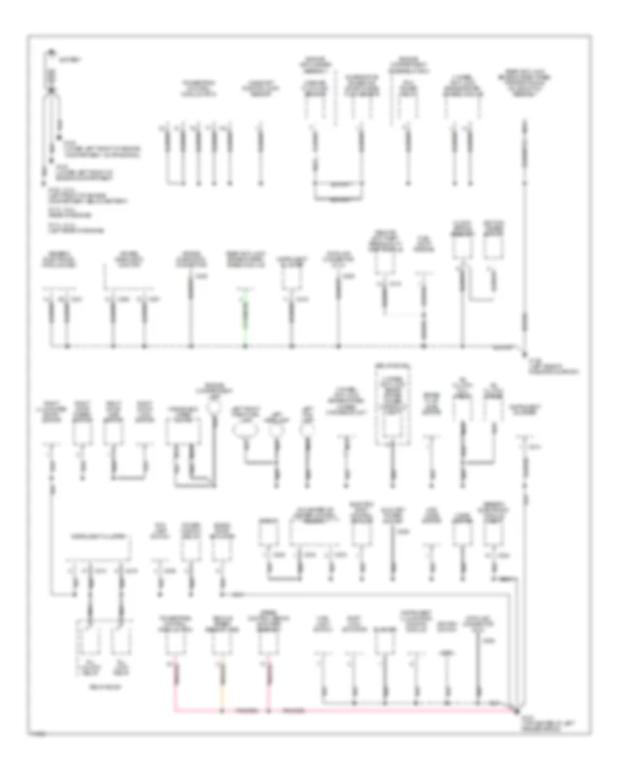 Ground Distribution Wiring Diagram 1 of 2 for Ford Ranger 1995